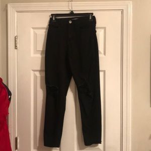 SO High-rise Ripped Mom Jeans